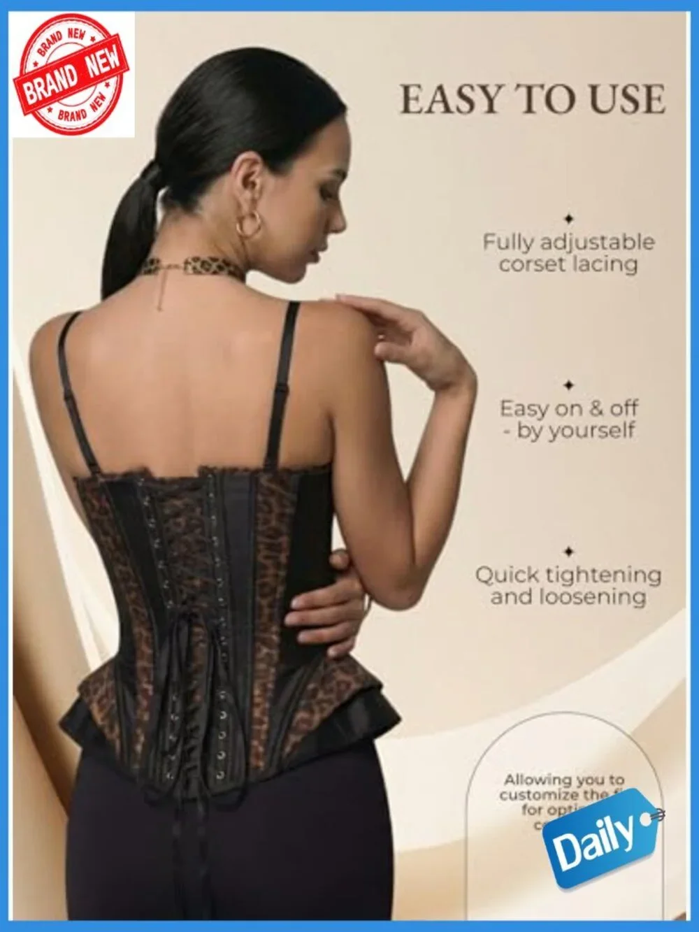 19 Steel Boned Overbust Corset Top – Daily Wear & Night Out